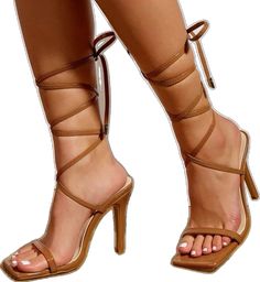 Shoes Shein, Shein Women, Shein Shoes, Brown Heels, Strappy Sandals, Stiletto Heels, Heel Height, Packaging, Size 6