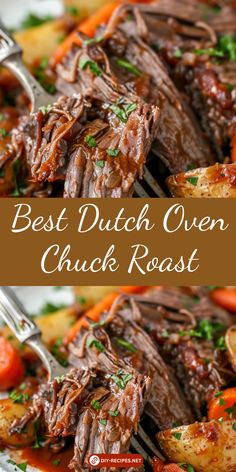 the best dutch oven chuck roast with carrots and potatoes