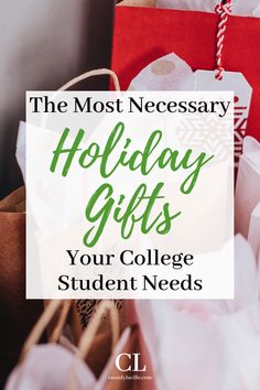 the most necessary holiday gifts your college student needs to have in their bag for christmas