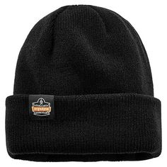 Ergodyne N-Ferno 6811Z Zippered Rib Knit Beanie Hat Rib Knit Hat, Head Injuries, Thermal Comfort, Knit Cap, Knit Beanie Hat, Black Rib, Winter Knits, Knit Hat, Beanie Hat