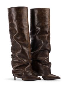 Find LE SILLA 120mm Andy Boots on Editorialist. coffee brown calf leather ruched detailing pointed toe calf-length Slip On Boots, Uganda, High Boots, Fashion Boots, Knee High Boots, High Heel, Knee High, Leather Boots, Fashion Forward