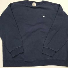 Vintage Men's Nike Blue Swoosh Crewneck Sweatshirt Travis Scott Xl Used - See Pictures!!! Stain On Front Of Shirt Size - Xl Crewneck Outfit Men, Crewneck Sweatshirt Outfit, Crewneck Outfit, Shirts Nike, Mens Crewneck Sweatshirt, Nike Vintage, Sweatshirt Outfit, Nike Sweatshirts, Nike Blue