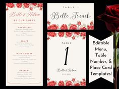 Beauty and the Beast Wedding Reception Set
Editable Menu, Table Number, Place Card Templates Wedding Menu Table, Fairytale Bridal Shower, Valentines Red Velvet, Chocolate Cream Puff, Beauty And The Beast Wedding, Menu Table, Bridal Shower Inspiration, Disney Fairy Tale Weddings, Romantic Garden Wedding