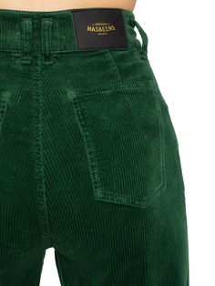 Swedish Hasbeens HasJeans Mom Deep Green Corduroy Emerald Green Fashion, Green Corduroy Pants, Cord Jeans, Mode Prints, Green Corduroy, Audrey Hepburn, Corduroy Pants