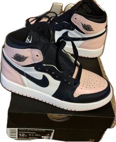 Pink High-top Basketball Shoes With Rubber Sole, Pink High-top Jordan Shoes For Streetwear, Sporty Pink Jordan Shoes With Rubber Sole, Pink Jordan Shoes With Round Toe For Sports, Sporty Pink Jordan Shoes, Pink Jordan Shoes With Rubber Sole, Pink Jordan Shoes For Streetwear With Round Toe, Pink High-top Jordan Shoes, Jordan Shoes Kids