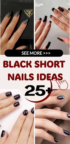 Achieve a chic and sophisticated look with our black short nails service! Let our skilled nail technicians shape your nails to perfection and apply a glossy black polish that will make your manicure stand out. Black short nails are versatile and perfect for any occasion, from casual to elegant outfits. Embrace the trendiness of black short nails to elevate your style game! Black Short Nails Ideas, Black Short Nails, Shape Your Nails, Short Nails Ideas, Chrome Nails Designs, Nail Services, Elegant Outfits