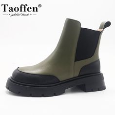 Microdeer Taoffen Real Leather Ankle Boots For Women Fashion Platform Winter Shoes Woman Short Boot Office Lady Footwear Size 34 41 Lightweight construction with breathable mesh fabric provides a comfortable and flawless fit. Boots For Women Fashion, Silver Wedding Shoes, Basic Boots, Boots For Short Women, Ankle Boots For Women, Fur Shoes, Short Boot, Winter Shoes For Women, Velvet Heels