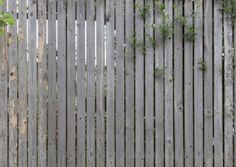 a wooden fence with vines growing on it