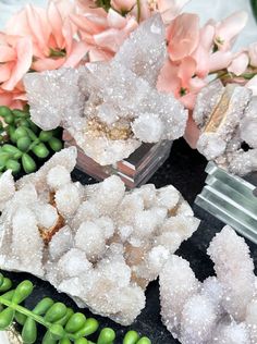 White Spirit Quartz Crystal Clusters From South Africa Minerals Crystals Stones, Crystal Properties, Crystal Aesthetic, White Spirit, Back Row, Spirit Quartz, Crystals Stones, Crystals For Sale, Minerals And Gemstones