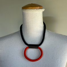 Silk Wrapped Cord Necklace. Handmade By Local Artisan. This Necklace Is Made Of Cord That Is Hand-Wrapped In Silk Thread. Color - Navy Blue And Orange Fabric - Silk Condition - There Were No Tags Attached When I Bought This From An Art Show But It Is New And Unworn. Features Magnetic Clasp Closure And Metallic Connector. Modern Handmade Circular Necklace, Yarn Jewelry, Silk Cord Necklace, Silk Necklace, Silk Cord, Orange Fabric, Rope Necklace, Silk Wrap, Hand Wrap