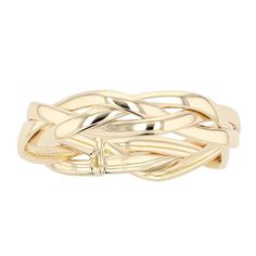 Accessorize your look with this beautiful ring from Au Naturale. Accessorize your look with this beautiful ring from Au Naturale. Ring width: 0.2 in. Metal: 14k gold Plating: 14k gold Finish: polished Packaging: pouch Additional details: nickel free Size: 9. Color: Yellow. Gender: female. Age Group: adult. Material: 14 Kt Gold. Packaging Pouch, Mystic Fire Topaz, Braided Ring, Black Hills Gold, Right Hand Rings, Au Naturale, Detailed Ring, Black Hills, Beautiful Ring