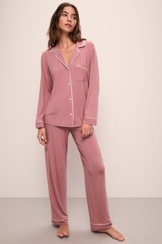 Eberjey Pajamas, 4th Trimester, Soft Pajamas, Beautiful Night, Old Rose, Draped Fabric, Pj Sets, Classic Man, How To Feel Beautiful