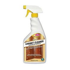 a bottle of cleaner on a white background