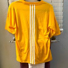 This Is A Brand New, Adidas, Athletic Wear Top. Beautiful Yellow Color With Three Stripes On The Back. Yellow Adidas Crew Neck Top, Adidas Yellow Crew Neck Top, Yellow Adidas Sporty Top, Adidas Yellow Sporty Top, Sporty Yellow Adidas Tops, Adidas Yellow Short Sleeve Tops, Adidas Sweatshirt Women, Adidas Yellow, Adidas Top