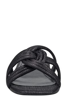 Braided straps lend stylish texture and dimension to a modern sandal set atop a wearable, low block heel. Textile upper and lining/synthetic sole Imported Modern Sandals, Braided Strap, Marc Fisher, Low Block Heels, Slide Sandals, Block Heels, Womens Sandals, Nordstrom, Sandals