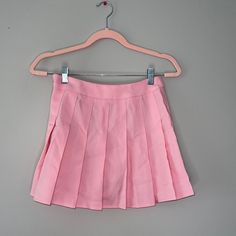 Pink Tennis Skirt Runs Large (Small/Medium Fit) Preppy Mini Skort For Day Out, Preppy Pleated Bottoms For Spring, Preppy Spring Pleated Skirt, Pink Preppy Tennis Skirt For Spring, Preppy Pink Mini Skirt For Summer, Pink Preppy Mini Skirt For Summer, Preppy Pleated Tennis Skirt For Spring, Spring Preppy Skirted Tennis Skirt, Preppy Mini Skirt For Spring