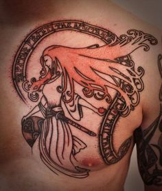 Peter Madsen's vikings tattoos are inspired by Nordic and Scandinavian folk art, Middle Eastern sacred geometry and the structure of the human body Viking Valkyrie, Wicked Tattoos, Norse Tattoo, Horse Tattoo, Celtic Tattoos