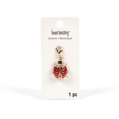 Find the Ladybug Charm by Bead Landing™ at Michaels. This fun charm from Bead Landing will add a playful touch to your accessory creations. With a darling ladybug design, this charm will make a great addition to a chain bracelet or necklace or get a matching piece to make a cute pair of dangly earrings. This fun charm from Bead Landing will add a playful touch to your accessory creations. With a darling ladybug design, this charm will make a great addition to a chain bracelet or necklace or get Ladybug Keychain, Ladybug Design, Bead Landing, The Ladybug, Dangly Earrings, Miraculous Ladybug, Chain Bracelet, Bracelet, Beads