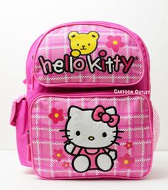 Pink School Bags, Hello Kitty Backpack, Kitty Backpack, Toddler Bag, Hello Kitty Bag, Pink Bear, Hello Kitty Characters, Hello Kitty Coloring, Hello Kitty Backgrounds