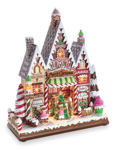 a christmas village with lots of candy and candies