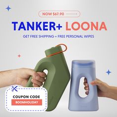 This holiday season, support your loved ones with the thoughtful Tanker + Loona bundle for only $67.90 (regular price $79.90). It comes with FREE wipes and FREE shipping, making it a perfect gift to show how much you care.

Use code BOOMHOLIDAY to save before December 30!

#HolidayDeals #Care #Independence #Health #BoomHomeMedical #Bundle #Discount #Gift #Loona #Tanker December 30, Holiday Deals, Holiday Season, First Love, Things To Come, Perfect Gift, Health