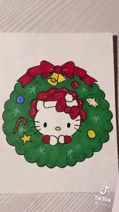 December Drawings Ideas, Simple Christmas Drawing Ideas, Cute Winter Drawings, Christmas Card Aesthetic, Christmas Drawing Ideas, Winnie The Pooh Drawing, Monster Truck Coloring Pages