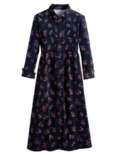 Pintuck Cotton Corduroy Dress Vermont Country Store, American Gothic, Country Store, Corduroy Dress, Freedom Of Movement, A Button, Dress Cuts, Pin Tucks, Simple Dresses