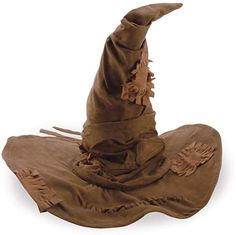 a brown hat with tassels on it