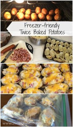 freezer - friendly twice baked potatoes are the best way to make these delicious and nutritious appetizers