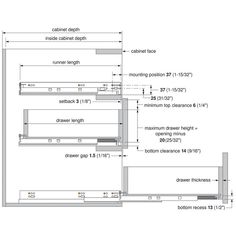 an architectural drawing showing the measurements for different types of window sill and door frames