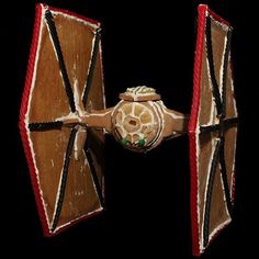 a star wars tie made out of wood and string