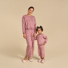 Enjoy a matching style with our Mommy and Me sweater, crafted from premium 100% cotton sweater knit for ultimate comfort and quality. Made from soft, comfy cotton, this sweater ensures a cozy yet breathable feel that's perfect for any occasion. With the option to match your toddler with a stylish look all your own, this sweater is the perfect choice for fashionable moms and their little ones. Our essentials have been independently certified with STANDARD 100 by OEKO-TEX® so that you don’t have to worry about harmful substances in your little one's wardrobe. Pack includes one sweater. Pair with matching pants to complete the outfit. | Modern Moments™ by Gerber Women Dark Roe Branche weater - S Matching Sweaters, Dark Rose, Modern Mom, Jacquard Sweater, Matches Fashion, Knit Pants, Sweater Set, Jacquard Fabric, Sweater Knit