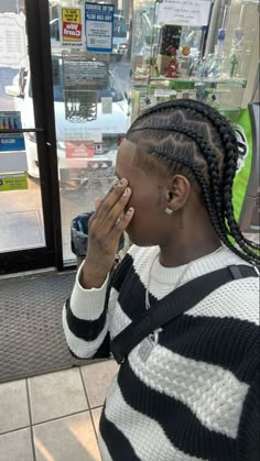 Cornrow Ideas For Men, Male Braid Styles, Box Braids For Men, Mens Twists, Cornrow Ideas, Braided Designs, Boondocks Cartoon