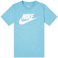 The Nike Tee Men's Futura Icon Logo T-Shirt Short Sleeve Size: Mens 3xl Color: Blue / Cerulean Material: 100% Cotton Condition: New With Tags Blue Logo T-shirt For Streetwear, Blue Crew Neck Top With Logo, Sporty Blue Tops With Logo, Casual Blue Top With Logo, Nike Cotton Top With Logo, Nike Cotton Tops With Logo, Nike Light Blue Crew Neck T-shirt, Nike Shirt, Nike Tee