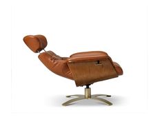 the reclining chair is made out of leather