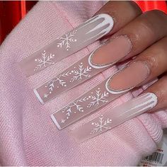 Product Description 24Pcs Christmas Press on Nails Short Coffin Fake Nails with Nail Glue Exquisite Design Christmas Nails Full Cover False Nail Tips for Women and Girls DIY Manicure Decoration Feature: 1. 100% brand new. 2. Wearable nail art, and fashionable designs, make you more charming. 3. Suitable for home, office, party use, appointment, shopping show. 4. Easy to wear and remove. Quick and convenient everywhere and every time. 5. 24pcs/set with vary size ,can fit most nails. 6. Liquid glue is not included, will have a double-side sticker. Specifications: Type: Fake Nails Application: Finger Material: Acrylic ABS Package Includes: 24pcs/Box False Nail Tips + 24pcs Press glue + 1pcs Nail file How to apply 1. Clean and buff natural nails gently. 2. Apply nail glue or glue sticker to th Nagel Tips, Winter Nails Acrylic, Coffin Shape, Nails White, Coffin Shape Nails, Acrylic Nails Coffin Pink, Snowflake Nails