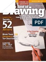 the cover of american artist's best of drawing magazine, featuring an image of a hand holding a pencil