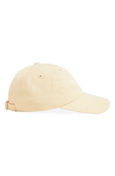 Tonal contrast color sets off the embroidered logo marking a cotton-twill cap that's soon to be an old favorite. Adjustable back strap 100% cotton Spot clean Imported Favorite Daughter, Logo Mark, Classic Logo, Back Strap, Color Set, Cotton Twill, Contrasting Colors, Baseball Cap, Nordstrom