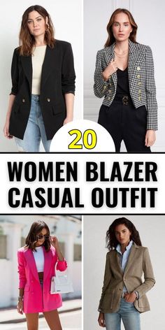 Blazer Outfits For Work Business, Fall Outfit Blazer, Business Casual Blazer Outfits For Women, Jeans And Blazers Women, Fall Outfits With Blazers, Casual Black Blazer Outfits, Blazer Jeans Outfit Women, Air Max Outfits, Blazer And Jeans Outfit Women