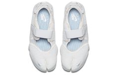 Nike Wmns Air Rift Breathe 'Triple White' 848386-100 | KICKSCREW Nike Air Rift, Nike Zoom Air, Sneaker For Women, Funky Shoes, Shoe Inspo, Round Toe Heels, Crazy Shoes, Pretty Shoes, Cute Fits