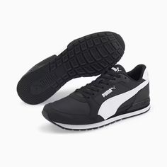 ST Runner v3 Men's Sneakers, Puma Black-Puma White, extralarge Puma Clyde, Grey Calvin Klein, White Puma, Sneaker Sale, Puma White, Sneakers Puma, Black Puma, Puma Sneakers, Kayaks