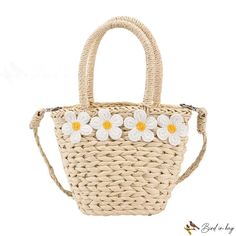 Bird in Bag - Straw bags female new ladies woven bucket bag handbag vegetable basket bag crossbody bag Casual Spring Basket Bucket Bag, Braided Summer Bucket Bag, Spring Braided Crochet Shoulder Bag, Spring Braided Crochet Tote Bag, Spring Braided Basket Shoulder Bag, Spring Picnic Tote Shoulder Bag, Spring Braided Straw Shoulder Bag, Beige Bucket Bag For Picnic, White Basket Bag For Spring