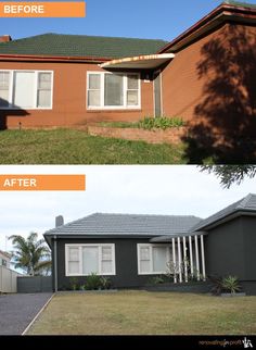 before and after photos of a house in australia