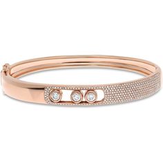 Roman & Jules 14K Rose Gold Diamond Bangle Bracelet - 1.10 Carat Total Diamond Weight Rose Gold Bracelet With Diamond Accents For Anniversary, Anniversary Rose Gold Bracelet With Diamond Accents, Rose Gold Diamond Jubilee Bracelet, Rose Gold Diamond Bangle With Pave Setting, Elegant Polished Bangle, Elegant Polished Bangle For Everyday Luxury, Diamond Bangle In Rose Gold With Pave Setting, Elegant Bangle With Polished Finish For Everyday Luxury, Classic Rose Gold Bangle With Diamond Accents