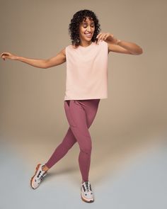 Whether it's yoga, working out or all-day wear – the breathable Focus Crop is down for anything. Wear it over the Performance Bra to complete the look. Open sides ensure maximum airflow, and minimal distraction. And the technical fabric is sweat-wicking to keep that free, airy feeling going through your morning class and the day ahead. As good for the yoga studio as it is for stepping out onto the street. The ultra-soft Focus Crop is made to handle it all and with complete freedom of movement. C Sporty 4-way Stretch Activewear With Mesh Back, 4-way Stretch Sleeveless Activewear For Light Exercise, Compressive Moisture-wicking Athleisure Yoga Pants, Compressive Moisture-wicking Yoga Pants, Moisture-wicking Athletic Yoga Pants For Training, Athletic Fit Moisture-wicking Yoga Pants For Training, Athleisure Activewear For Pilates With Mesh Back, Compressive Athleisure Yoga Pants For Training, Sleeveless Activewear For Pilates With 4-way Stretch