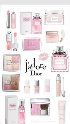 Coquette Makeup Brands, Miss Dior Aesthetic Outfit, Dior Collage, Miss Dior Aesthetic, Make Up Dior, Dior Makeup Aesthetic, Makeup Printables, Makeup Collage, Makeup Dior