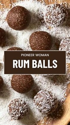 Pioneer Woman Rum Balls Ree Drummond Rum Balls, Pioneer Woman Rum Balls, Pioneer Women Recipe, Holiday Rum Balls, Oreo Rum Balls, Cherry Rum Balls, Easy Rum Balls Recipe, Run Balls Recipe