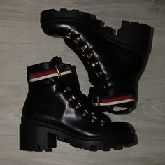 Reposhing This Item I Purchased From @Rileyoffline. Loved It, But Ready To Rotate For Something New. These Do Not Come With The Box, I Threw The Box Away As I Knew I Would Love Them, However, They Are Too Big And I Will Be Buying A Size 7. Questions? Leave A Comment Below! Gucci Black Boots, Gucci Ankle Boots, Gucci Black, Gucci Shoes, Shoes Black, Something New, Black Boots, Black Shoes, Bootie Boots