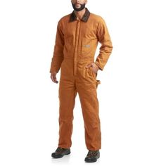 Bass Creek Outfitters Men's Workwear  Duck Canvas Long Sleeve Insulated Coverall will help you get the job done comfortably. The perfect men's workwear coverall made with sturdy, water resistant material and triple stitched to ensure maximum durability. Perfect jumpsuit for all outdoor and indoor work that requires reliable workwear. Sturdy Fabric of these men's long sleeve coveralls will hold up and withstand all the toughest and grimiest work. Please Reference the Variations for all Available Long Sleeve Overalls With Pockets For Outdoor, Winter Workwear Overalls With Pockets, Fitted Utility Overalls, Long Sleeve Overalls For Winter Workwear, Canvas Jumpsuit, Mens Coveralls, Coveralls Workwear, Men's Workwear, Insulated Coveralls