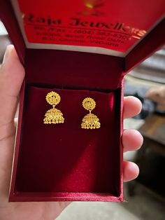 #gold #jewelry #earrings #22ktgold #indianfashion #mothersdaygifts Gold Jewelry Earrings, Bridal Gold Jewellery Designs, Bridal Gold Jewellery, Gold Jewellery Design, Jewellery Designs, Jewellery Collection, Gold Jewellery, Indian Fashion